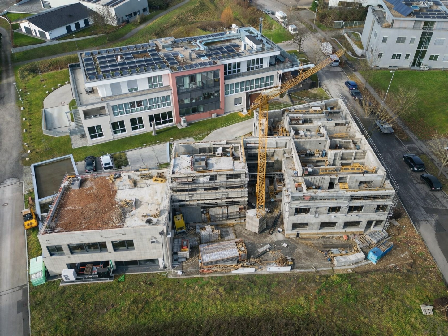 Leinzell – Luftaufnahme früherer Bebauungsstand